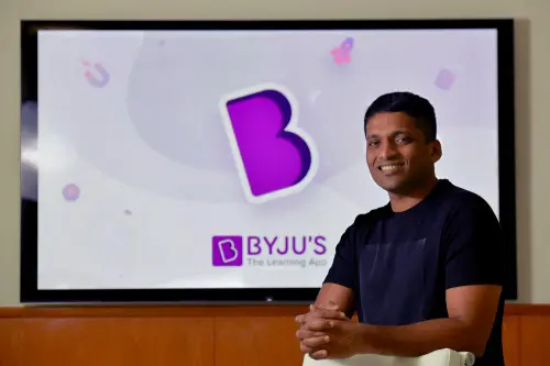 Byju Raveendran, founder of Byju's, the Bangalore-based educational technology start-up, poses at the company's premises in Bangalore | Photo: AFP