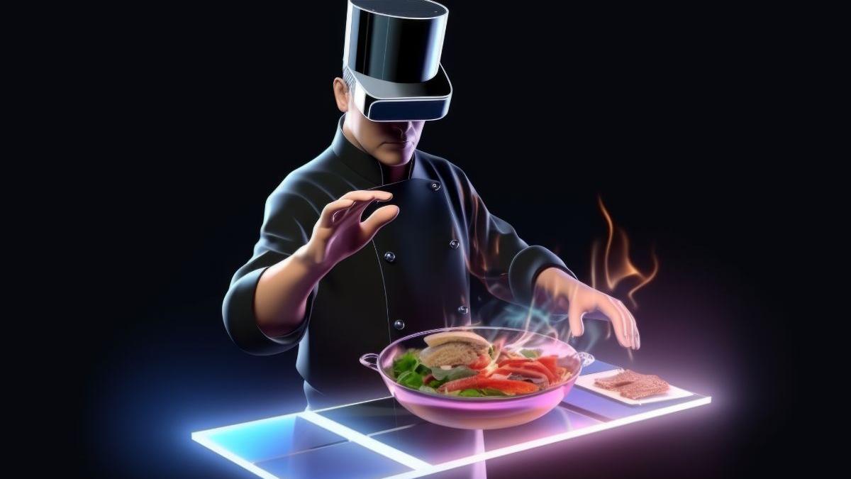 Chef using AI in restaurant