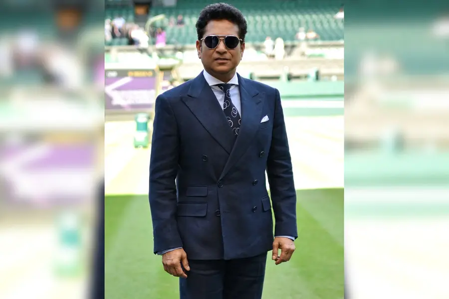 Sachin Tendulkar marks his presence at centre court during Wimbledon 2025 men singles semi-final