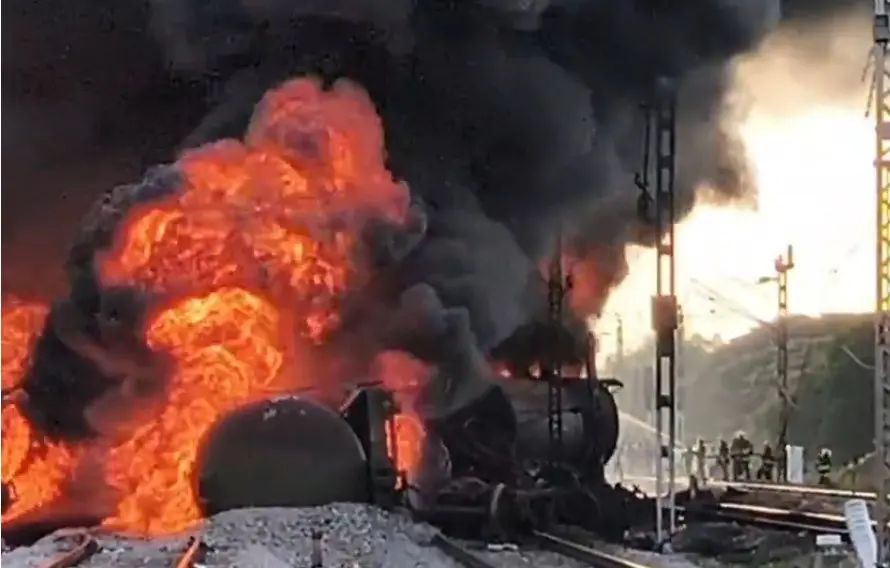 Goods train fire near Tiruvallur station