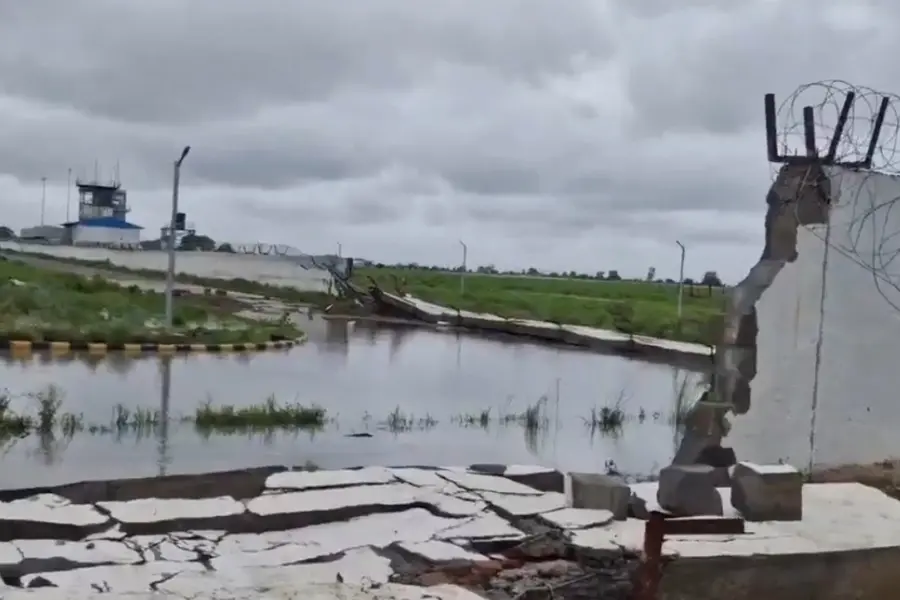 ‘Virtually strong, literally weak’: ₹500-crore Rewa Airport wall collapses in rain — again