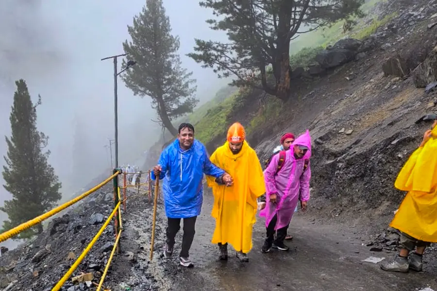 Amarnath Yatra halted from Jammu following landslide and rain forecast