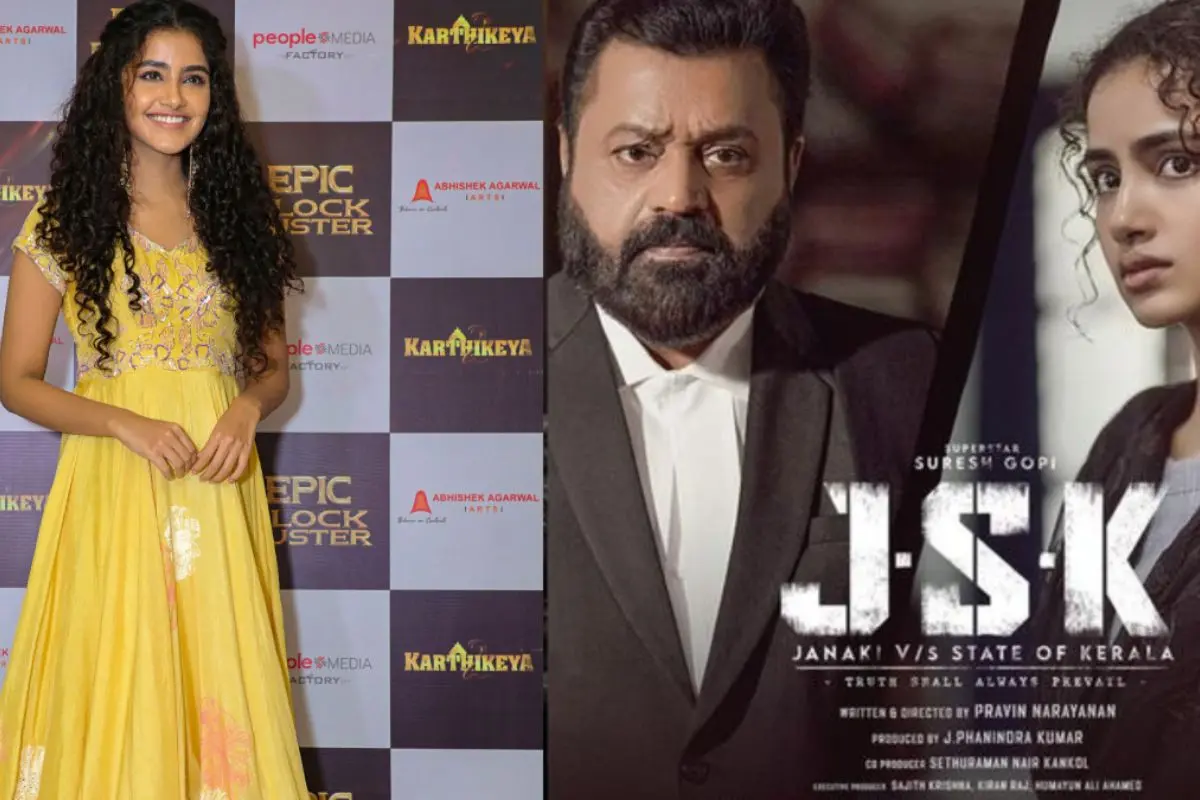 From (L) Anupama Parameswaran, poster of 'JSK'. | File Photos: Agencies/X