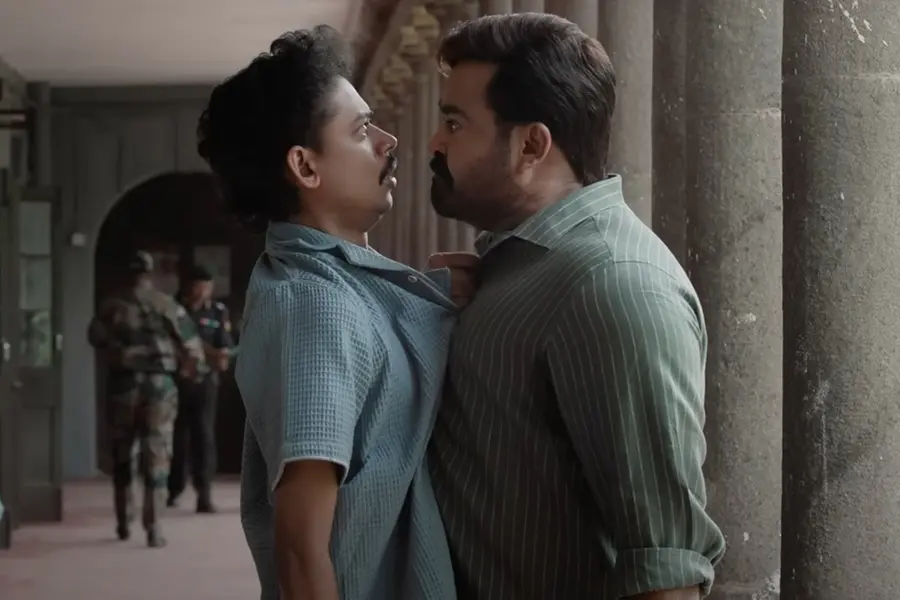 Sangeeth Prathap and Mohanlal in Hridayapoorvam
