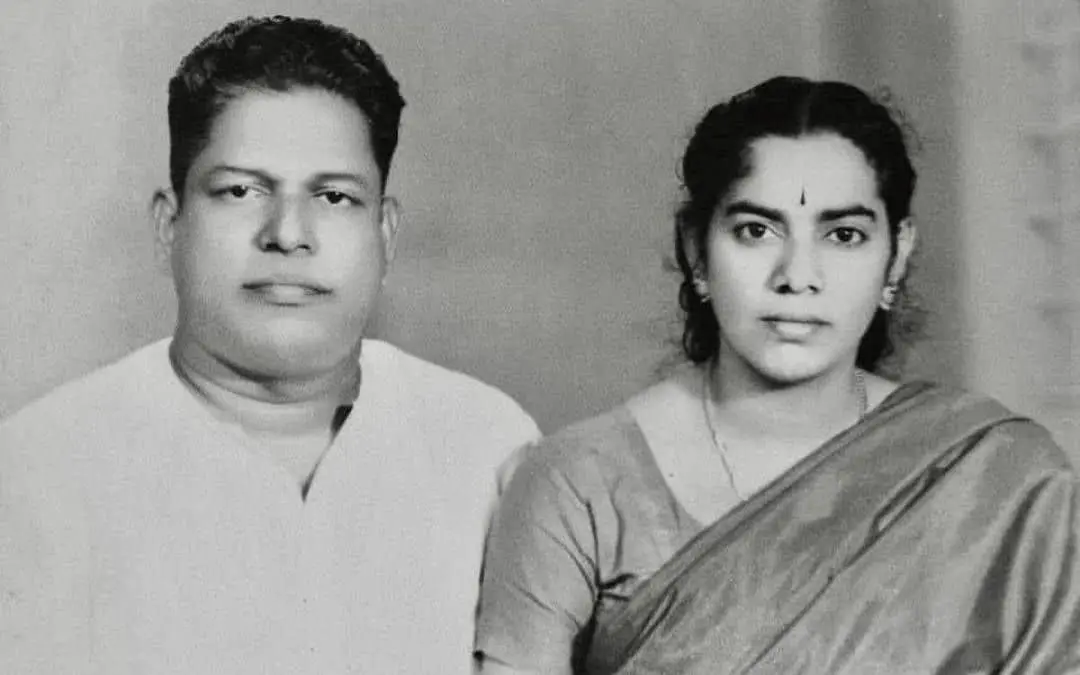 VS achuthanandan with wife Vasumathy