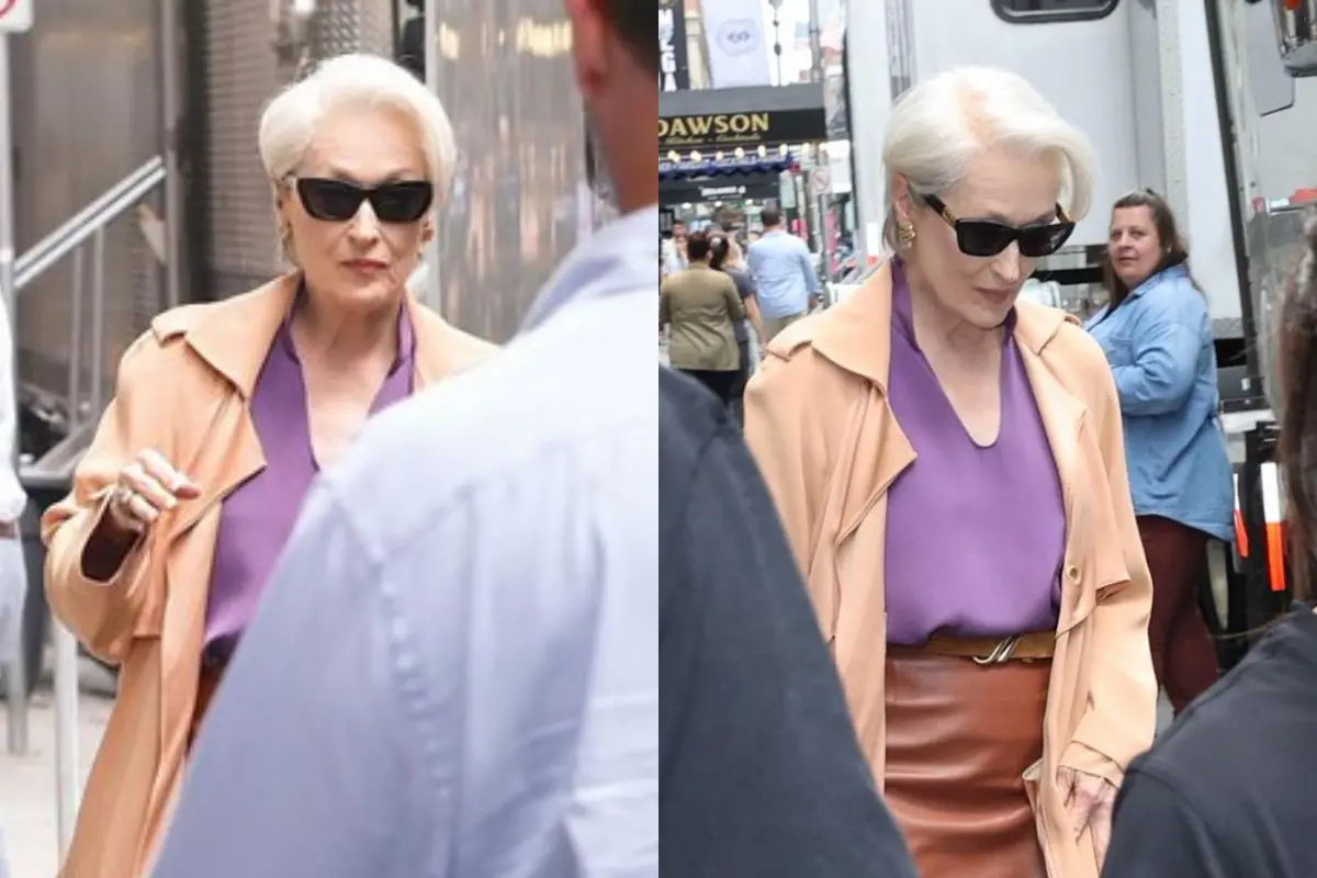 Meryl Streep has been clciked in full fashion-command mode on the streets of New York City. Photo: X