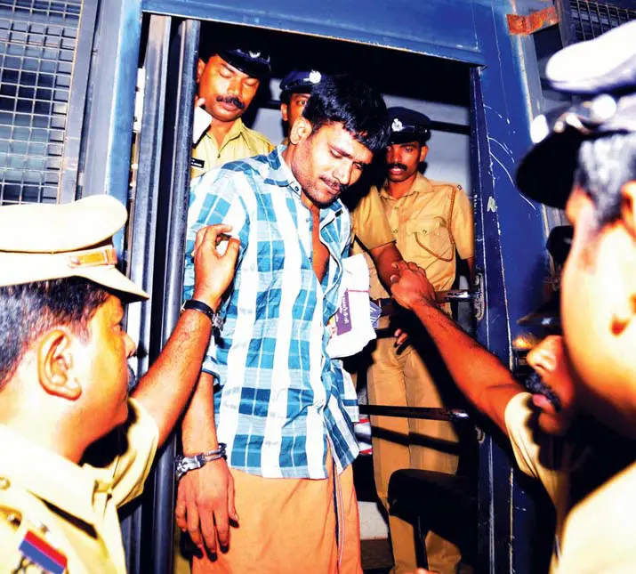 Govindachamy, the convict in the Soumya murder case taken to the Kannur Central Prison. | Photo: PTI