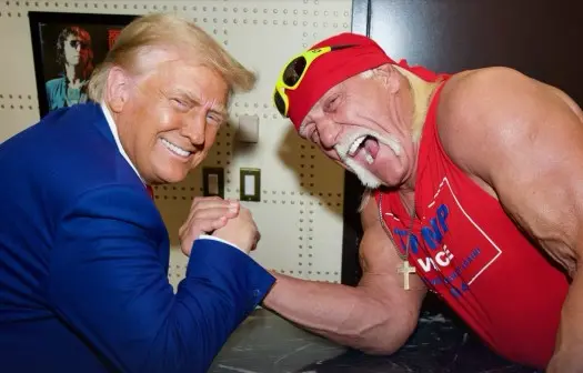 Donald Trump with Hulk Hogan