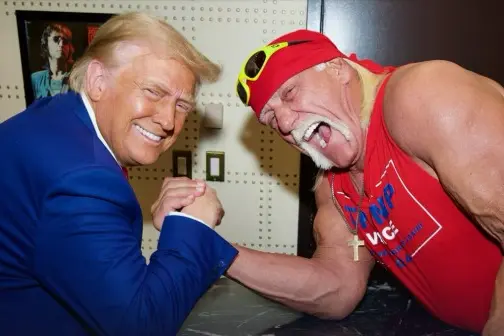 Donald Trump with Hulk Hogan