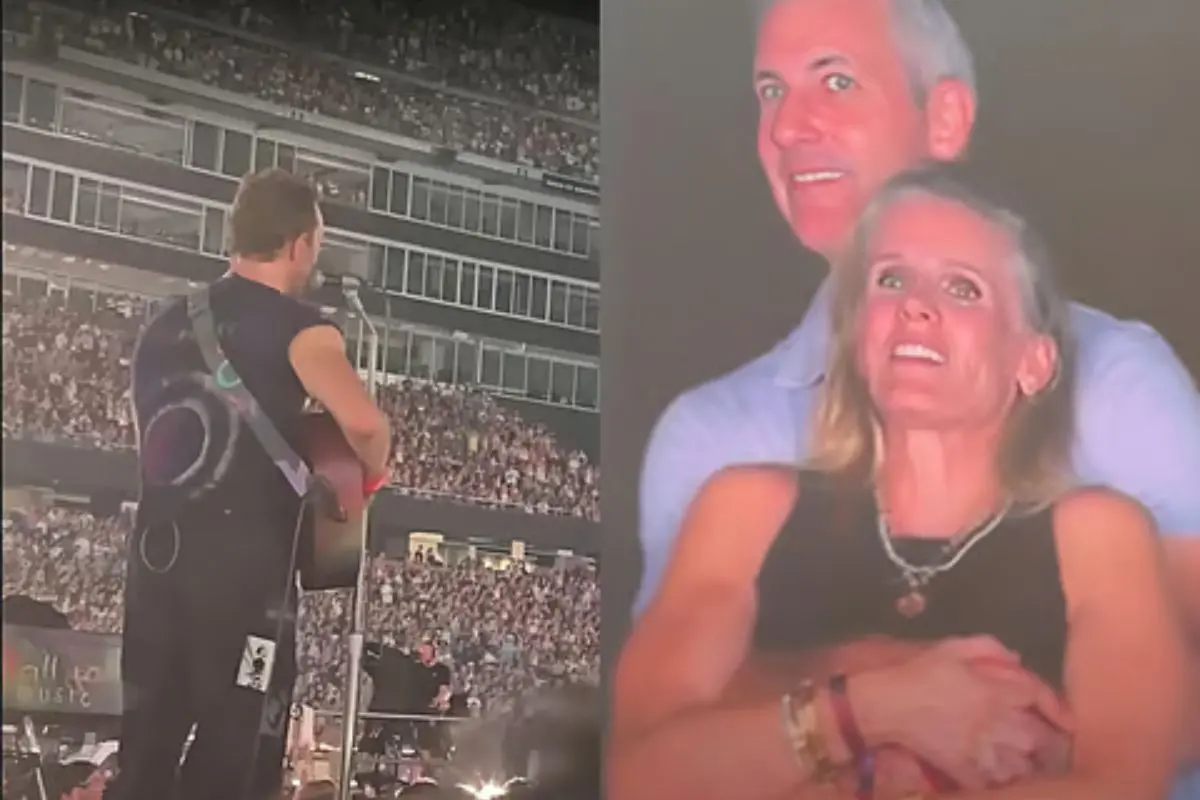 Kristin Cabot and former CEO Andy Byron pictured in the viral 'kiss cam' moment at a Coldplay concert - a clip that triggered leadership resignations and rocked tech startup Astronomer. Photo: X