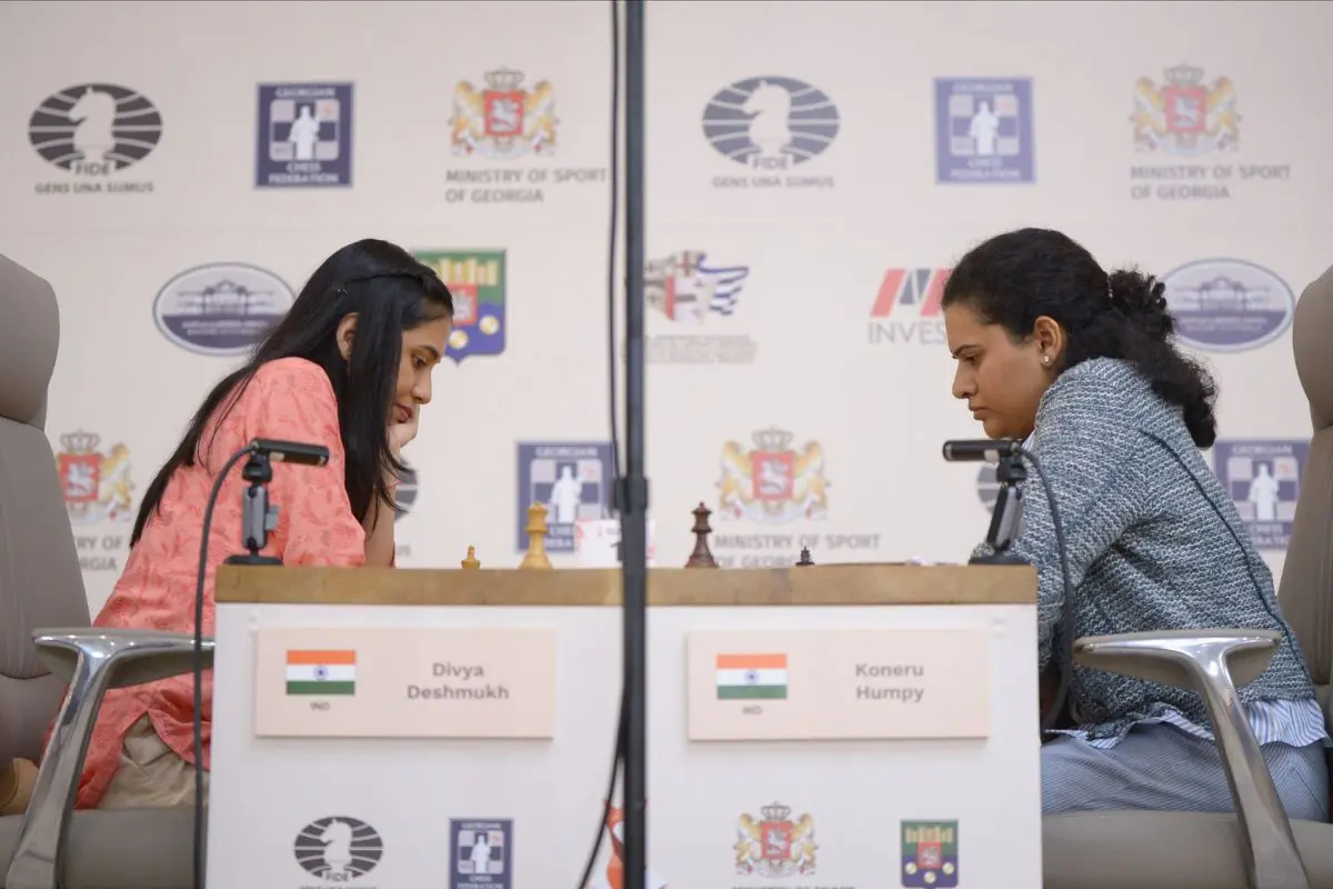 The 19-year-old secured the title after her victory over fellow Indian Koneru Humpy. Photo: MBI