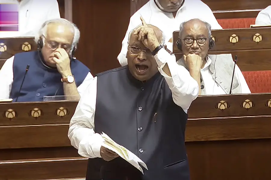 Shah must take responsibility for security lapse not LG: Kharge targets Modi govt in house