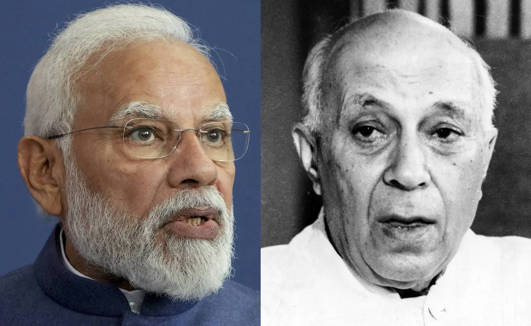 Narendra Modi-Jawaharlal Nehru | Photos: AP