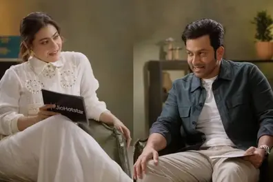 ‘Entha mone Dinesha!’: Kajol tries Mohanlal’s iconic line -- Prithviraj says she got it right | WATCH