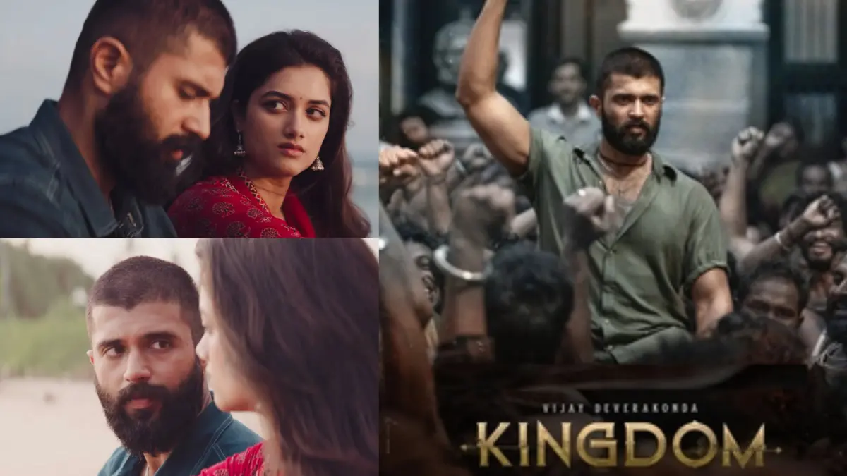 Vijay Deverakonda and Bhagyashri Borse in 'Kingdom'. | Poster: X/Instagram