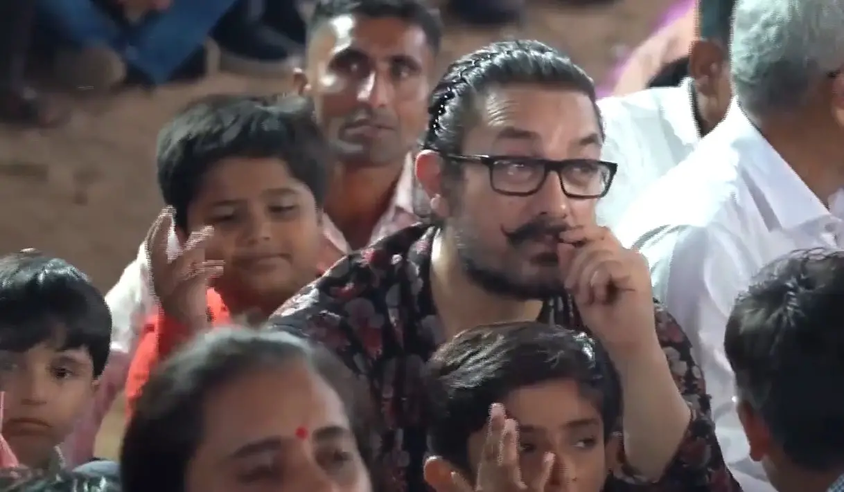 Aamir Khan attending the screening