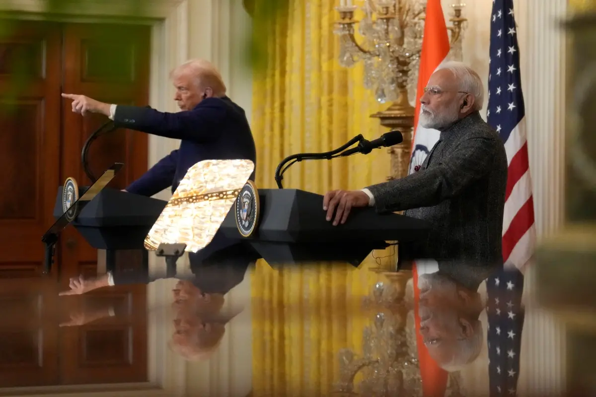 US President Donald Trump, Indian PM Narendra Modi | File Photo: AP