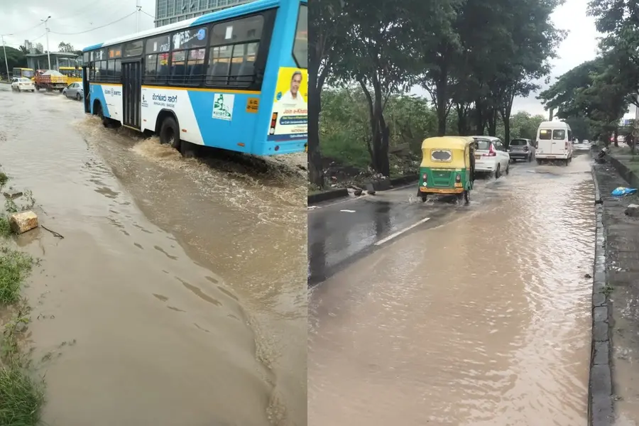 Bengaluru hit by rain: Traffic jams and waterlogging choke city; IMD warns of more downpours this week