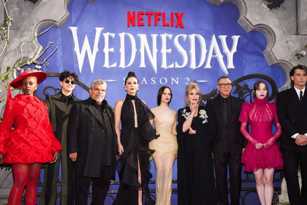 Directed by Tim Burton with standout performances from Jenna Ortega and an ensemble cast, Wednesday Season 2 delivers gothic thrills with cinematic flair. Photo: AP