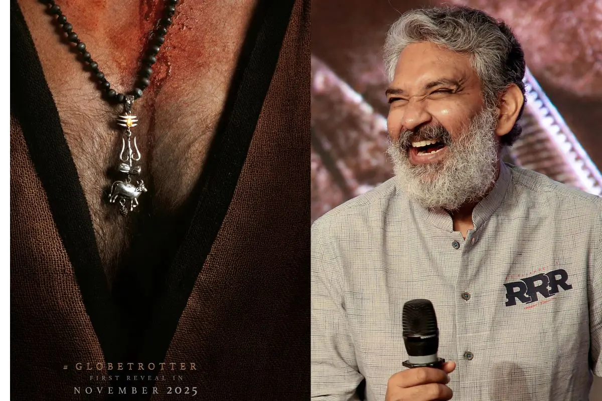 The announcemnet poster of new prooject, Director S S Rajamouli| X,PTI