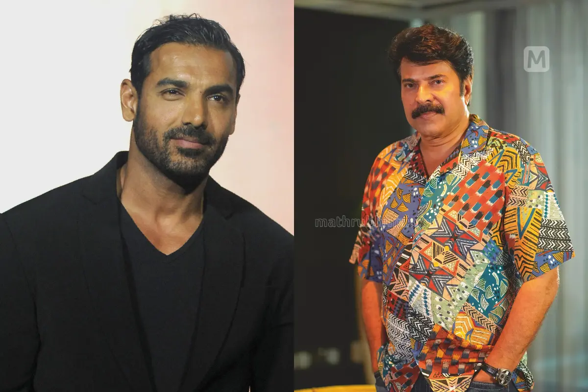 John Abraham, Mammootty | Photo: AFP, Mathrubhumi