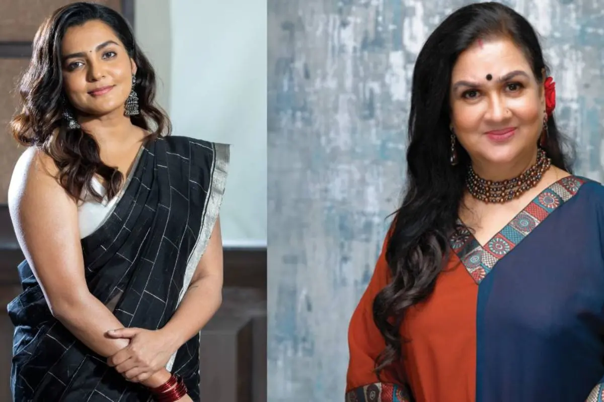 From (L) Parvathy Thiruvothu, Urvashi | Photos: MBI