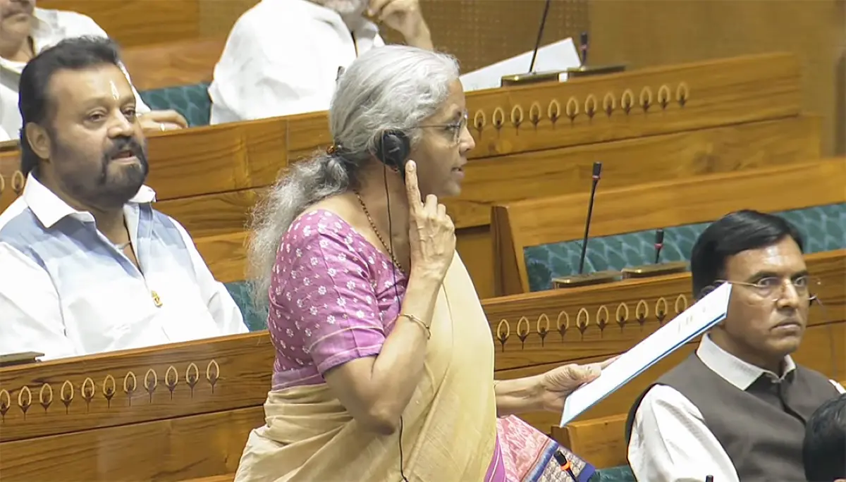 FM Nirmala Sitharaman speaks in Lok Sabha during the Monsoon Session of Parliament | Photo: ANI