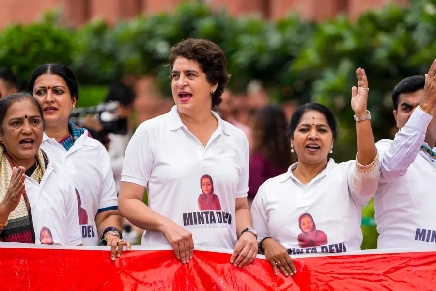 INDIA bloc MPs stage protest in Parliament over alleged irregularities in voter roll revisions in Bihar
