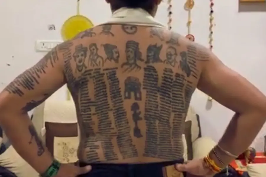 WATCH | UP youth tattoos names of 559 fallen soldiers, images of national icons ahead of I-Day