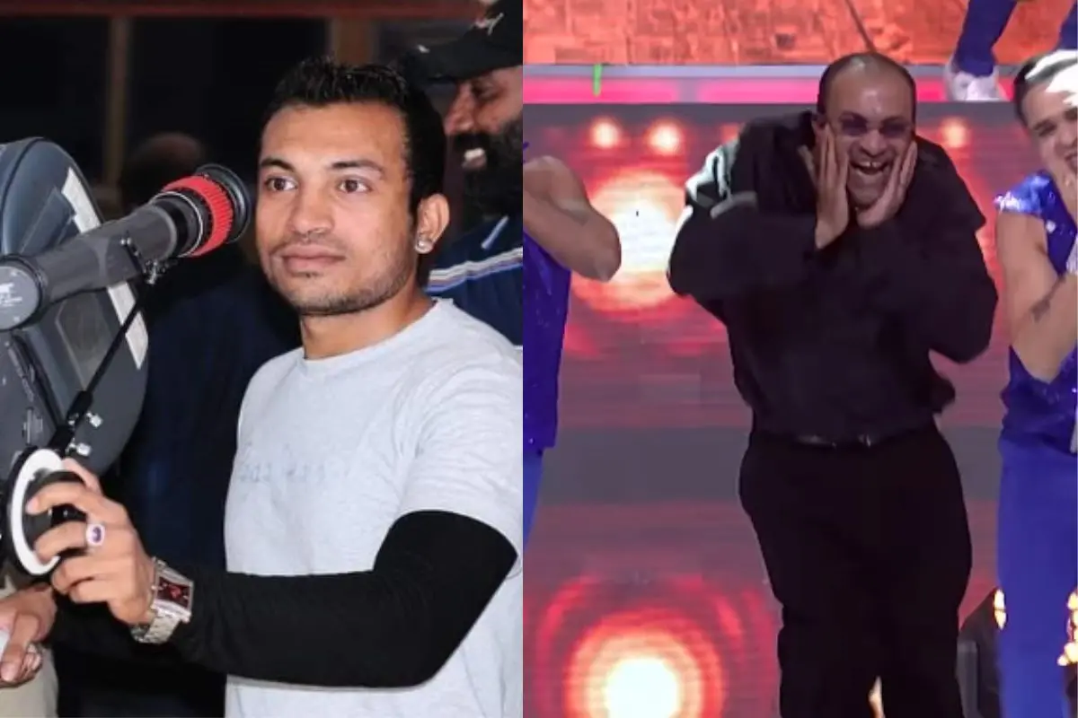 Soubin Shahir during his AD days, Coolie audio launch event (Screengrab: Instagram)