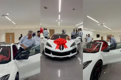 WATCH | Ajith Kumar's new toy: The South Indian superstar just got a 670 hp Corvette!