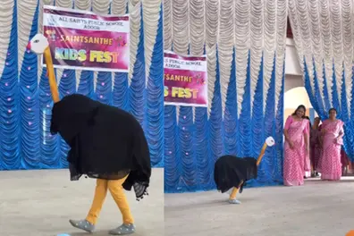 Did this ostrich just lay an egg? Kerala kid's fancy dress act leaves internet in splits | WATCH