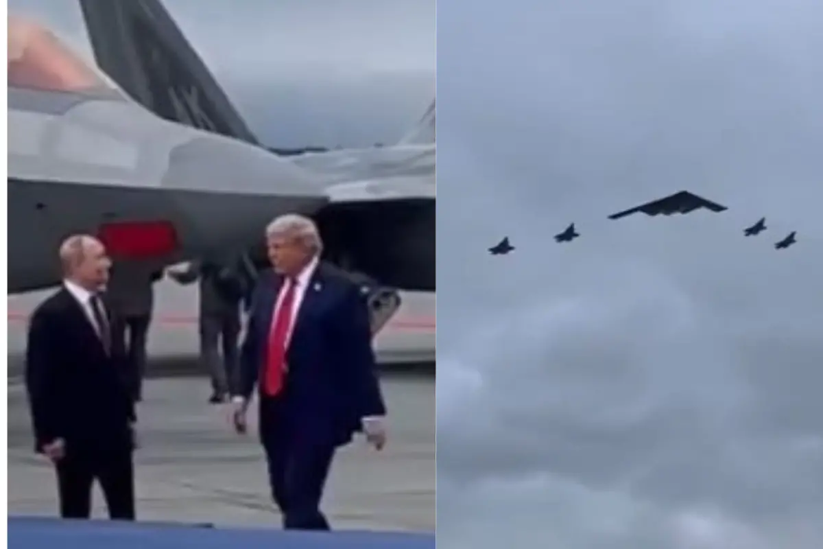 Trump, Putin during Alaska summit