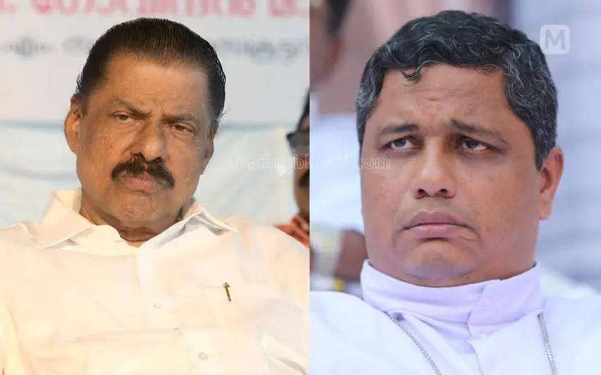 CPM state secretary MV Govindan, Thalassery Archbishop Mar Joseph Pamplany | Photo: Mathrubhumi