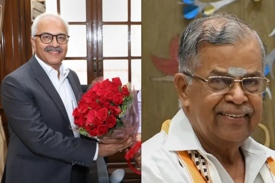 Ajay Kumar Bhalla,\u00A0La Ganesan (L-R)