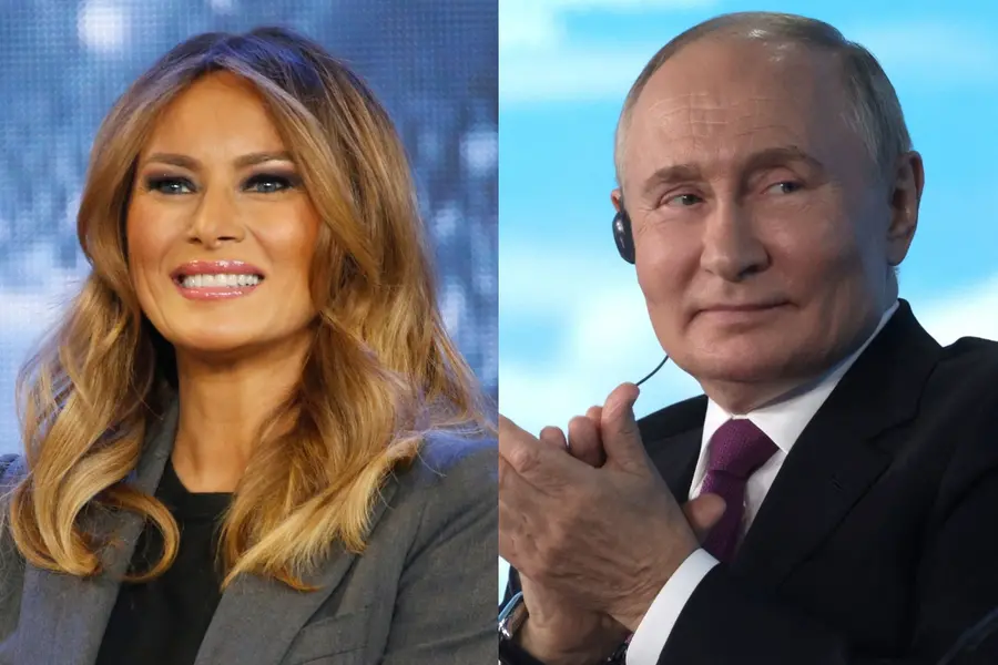 Melania Trump and Vladimir Putin