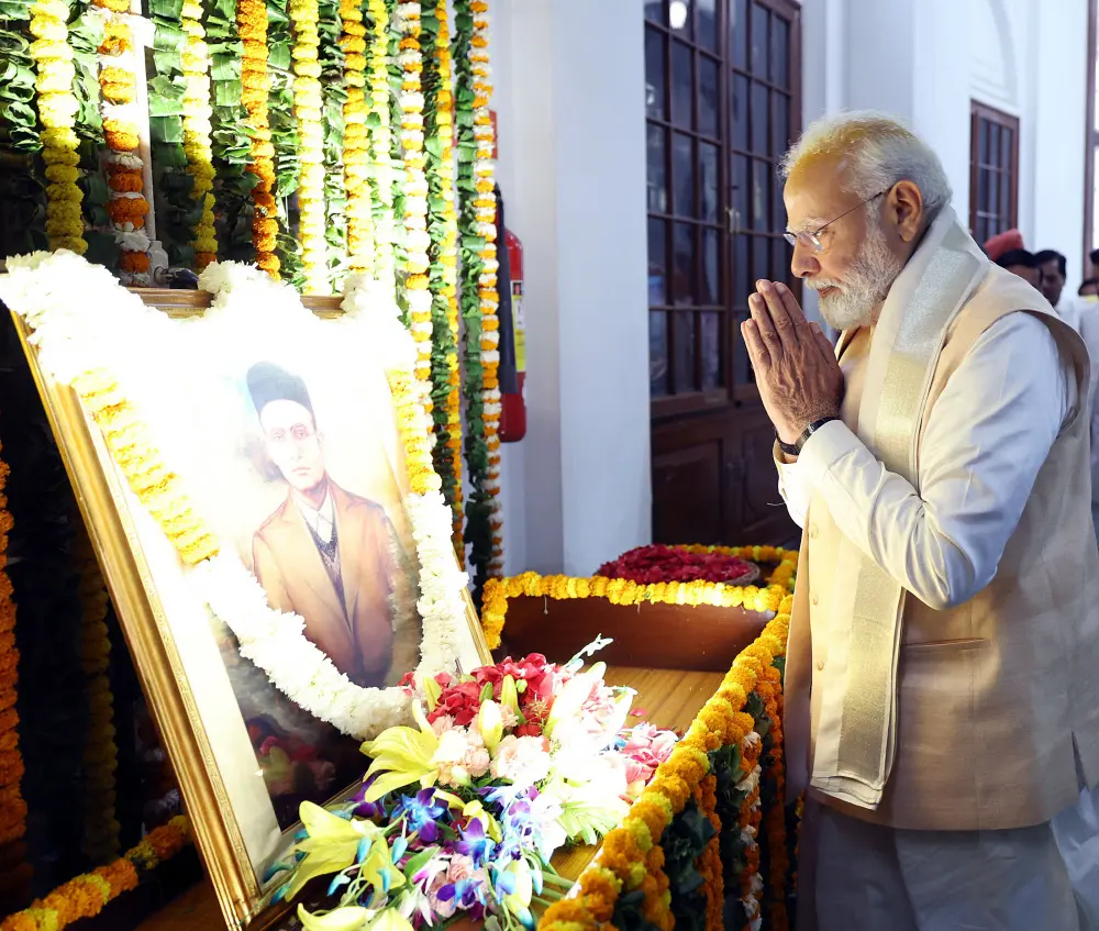 PM Narendra Modi pays tribute to Veer Savarkar on his birth anniversary | ANI File