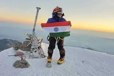 26-year-old Kabak Yano from Arunachal climbs Europe’s highest peak, Mount Elbrus