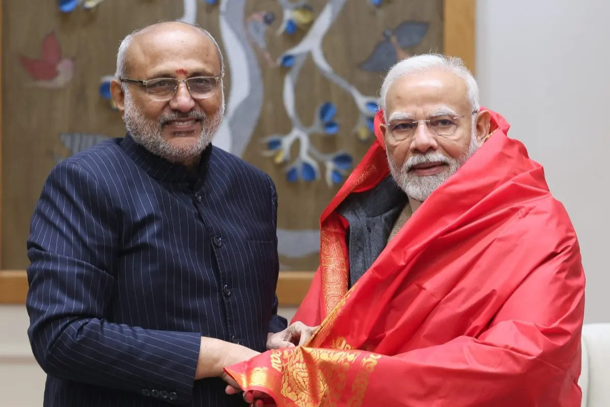 C.P. Radhakrishnan with PM Modi