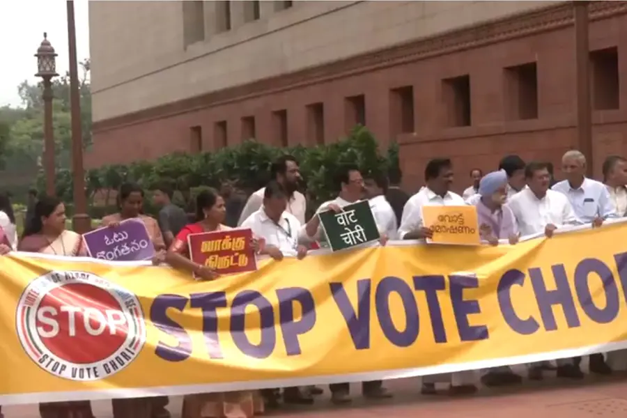 India Alliance and Telangana Congress protest electoral roll issues, urea shortage