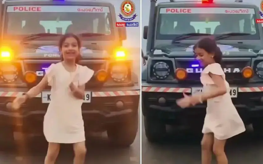 Video screengrab from the now-viral video posted by Kerala Police | Photo: Kerala Police/ Facebook