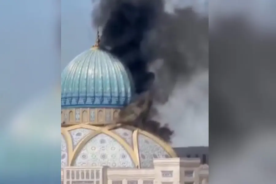 Fire breaks out at Tashkent’s Islamic Civilisation Centre | VIDEO