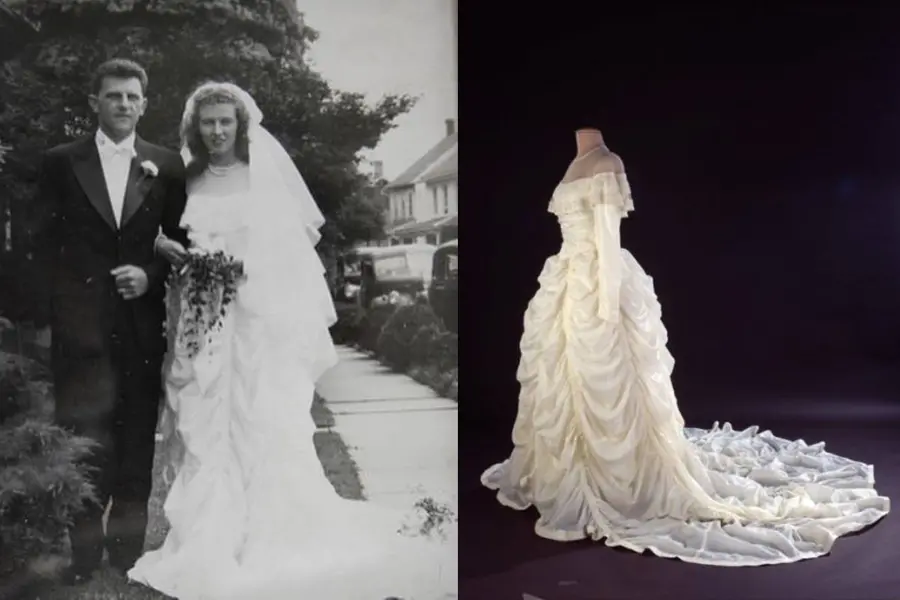 parachute wedding dress