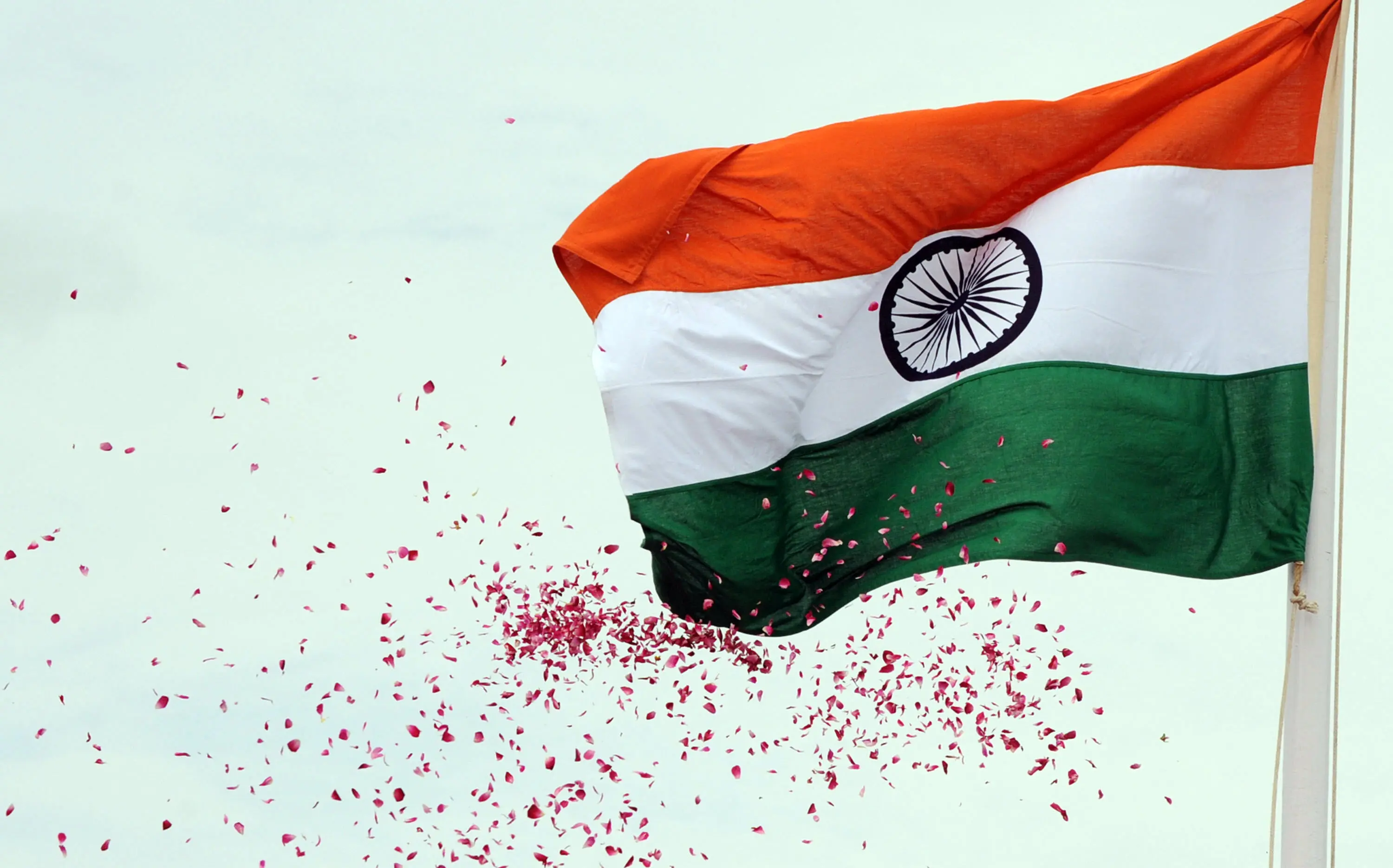 The Indian flag is unfurled as part of Independence Day celebrations | File photo: AFP