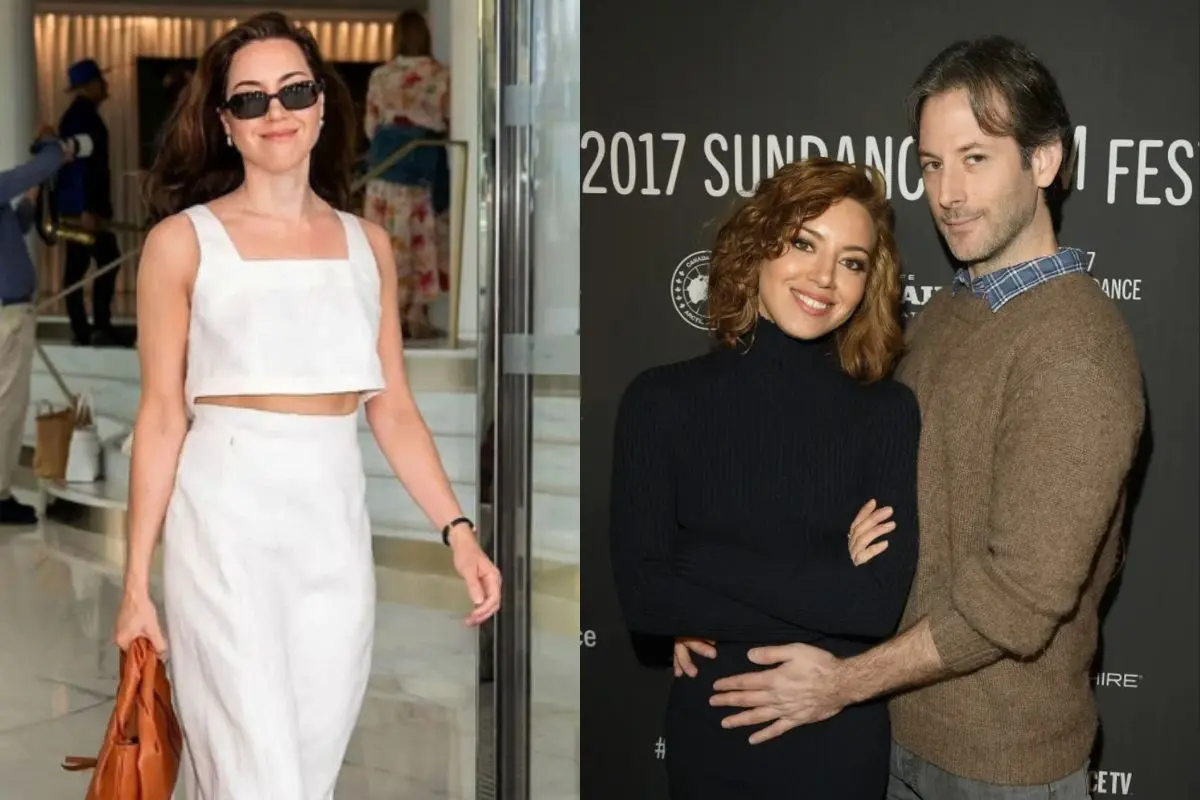 Aubrey Plaza, Aubrey Plaza with her husband