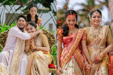 Badai Arya's wedding wins hearts as daughter Khushi stands by her side | PHOTOS