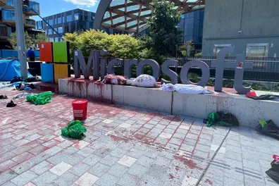 18 arrested in anti-Israel protest over vandalism at Microsoft’s Redmond campus