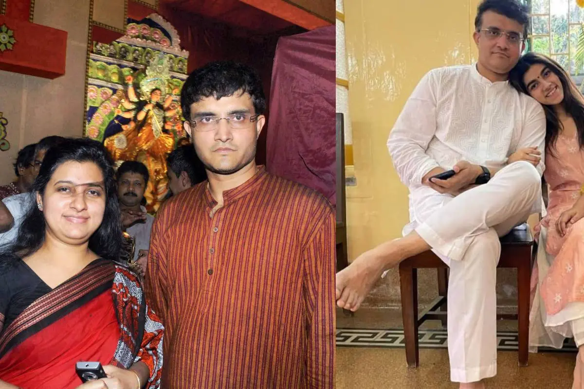 സൗരവ് ഗാംഗുലി ഭാര്യ ഡോണയ്ക്കൊപ്പം, സൗരവും മകൾ സനയും / PTI, Instagram