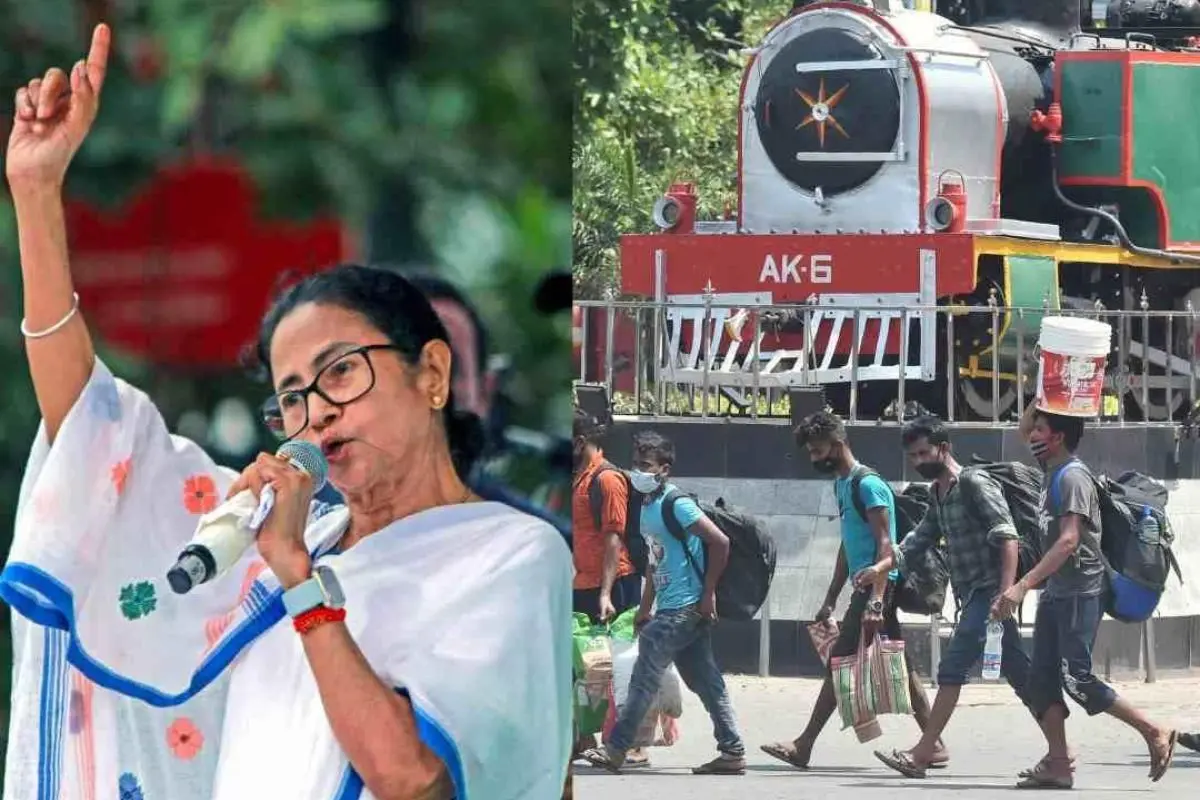 Mamata Banerjee; Migrant labourers | Photo: PTI
