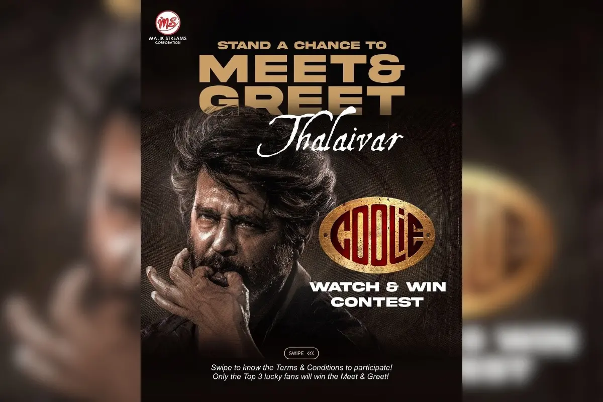 Poster of the 'Meet & Greet Thalaivar' contest | Photo: X/@RIAZtheboss
